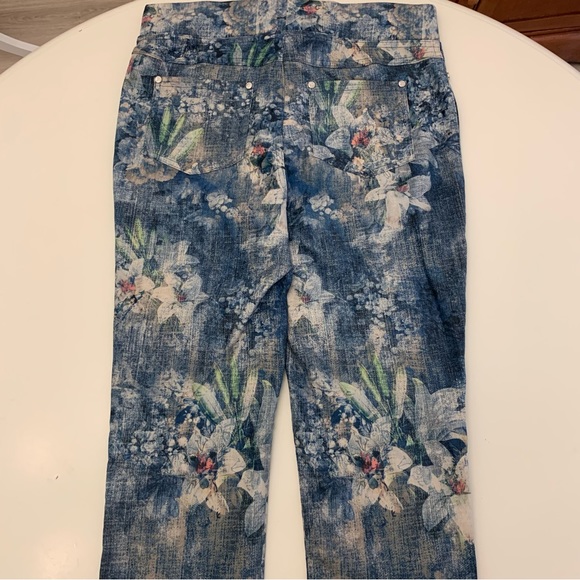 Joesph Ribkoff Amelia Pant Floral Heaven Print Sz 10 - Picture 5 of 10